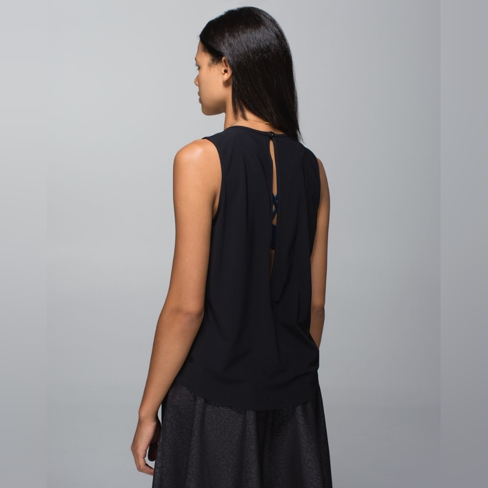 lululemon athletica Black Sleeveless Top